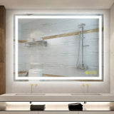 GlareGuard Anti-Fog Bathroom Led Mirror Backlit Illuminated Mirror Touch Switch Dimmable-镜子-Parc Decor