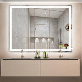 GlareGuard Anti-Fog Bathroom Led Mirror Backlit Illuminated Mirror Touch Switch Dimmable-镜子-Parc Decor