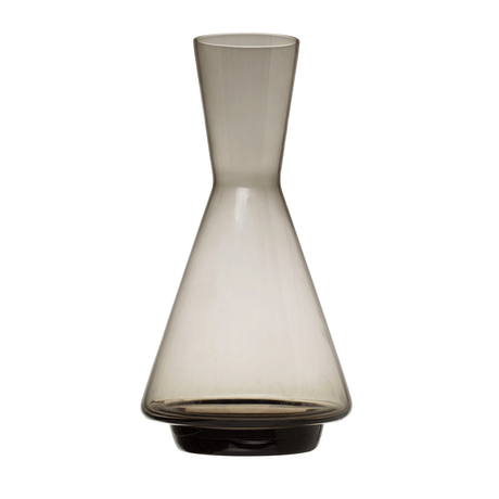 Glass Decanter, Smoke Color-Pitchers-Parc Decor