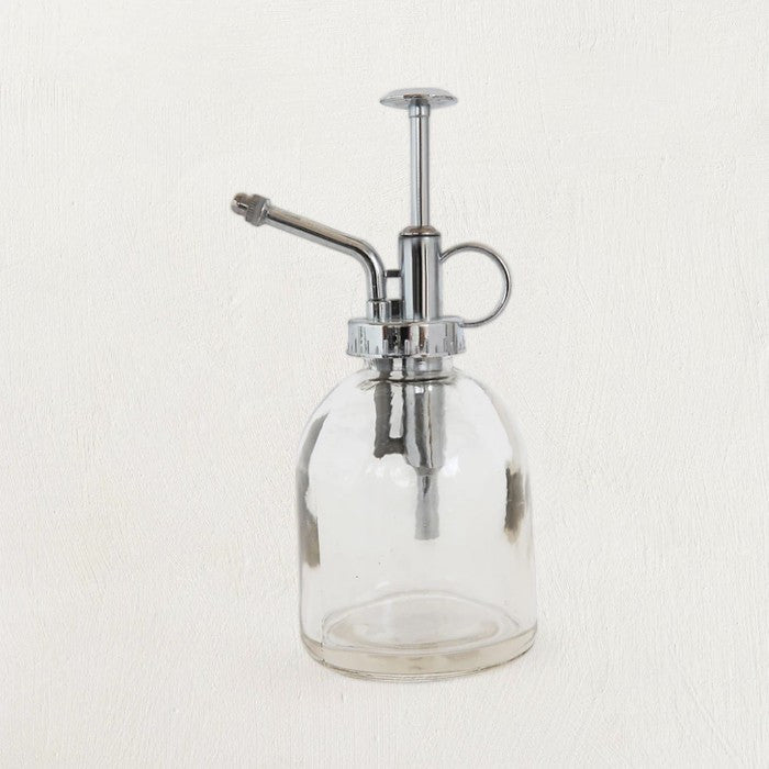 Glass Plant Mister with Silver Pump-Decorative Objects-Parc Decor