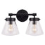 Gleam Modern Farmhouse 2-Light Vanity Light