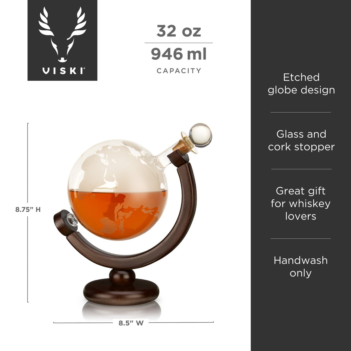 Globe Liquor Decanter-product_type::liquor_decanters-Parc Decor