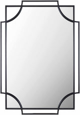 Golasecca Black Frame Mirror-Mirrors-Parc Decor
