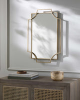 Golasecca Brass Frame Gold Mirror-Mirrors-Parc Decor