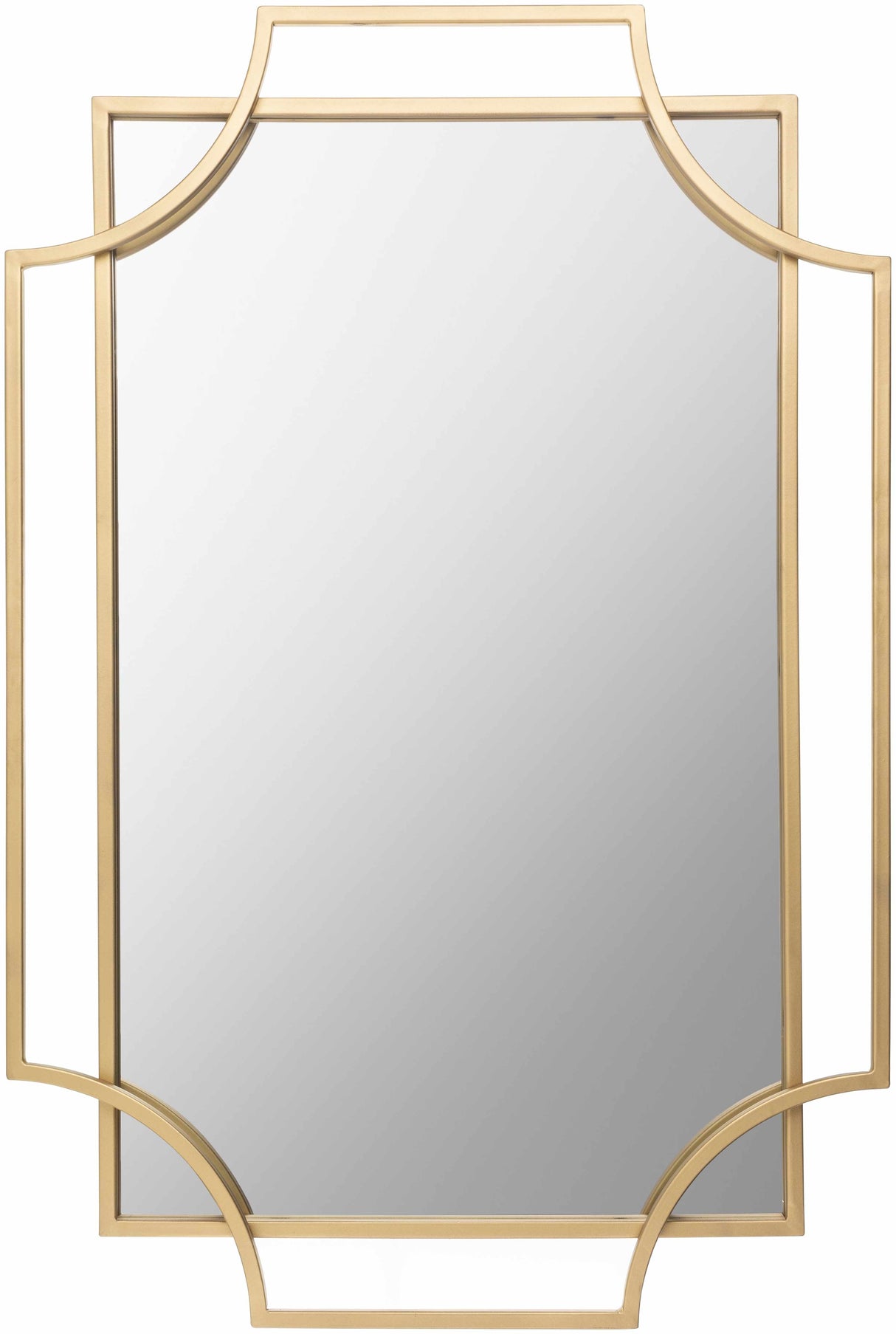 Golasecca Brass Frame Gold Mirror-Mirrors-Parc Decor