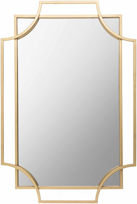 Golasecca Brass Frame Gold Mirror-Mirrors-Parc Decor
