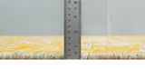 Gold and Ivory Modern Abstract 5x8 Recycled Art Silk Area Rug