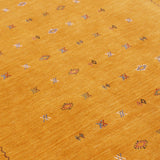 Gold Tribal Center Medallion Hand Loomed Wool Area Rug