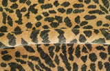 Golden-Brown and Charcoal Modern leopard Design Hand knotted multi Size wool area rug