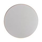 Golden Modern Round Framed Wall Mirror