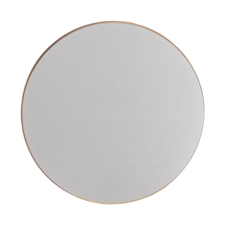 Golden Modern Round Framed Wall Mirror