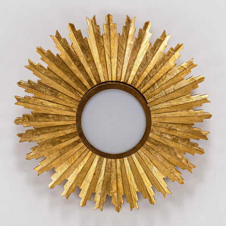 Golden Sunburst Flush Mount LED Lighting-Parc Decor
