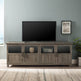 Goodwin 70" TV Stand with Glass and Wood 4 Panel Doors-Entertainment-Parc Decor