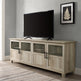 Goodwin 70" TV Stand with Glass and Wood 4 Panel Doors-Entertainment-Parc Decor