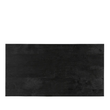 Grackle Solid Wood Coffee Table Black-coffee table-Parc Decor