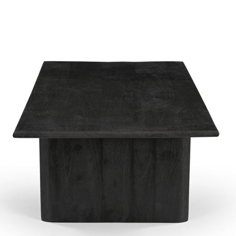Grackle Solid Wood Coffee Table Black-coffee table-Parc Decor