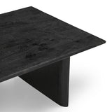 Grackle Solid Wood Coffee Table Black-coffee table-Parc Decor