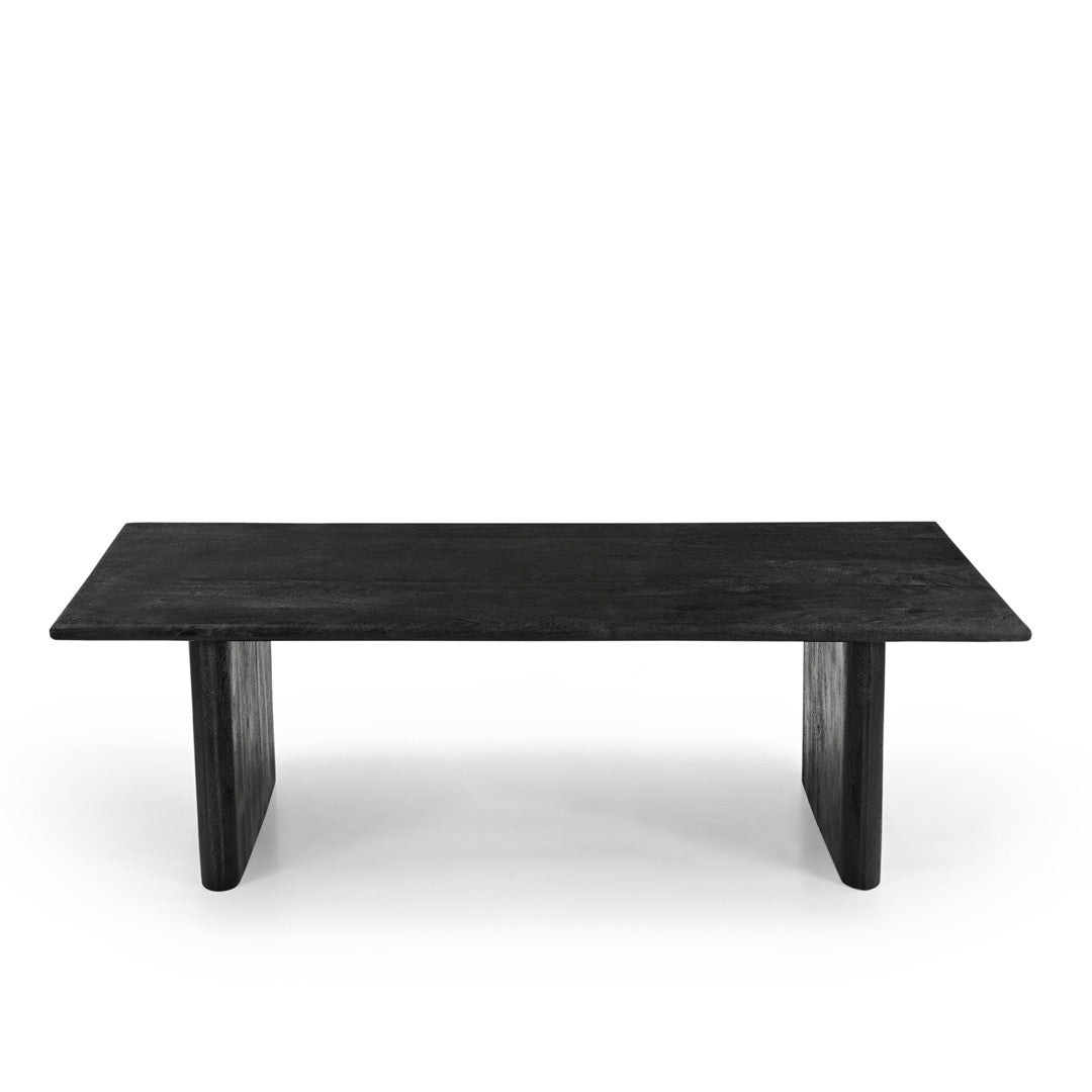 Grackle Solid Wood Coffee Table Black-coffee table-Parc Decor