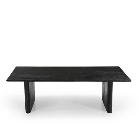 Grackle Solid Wood Coffee Table Black-coffee table-Parc Decor