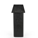 Grackle Solid Wood Console Table - Black