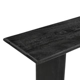 Grackle Solid Wood Console Table - Black