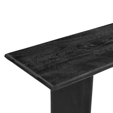 Grackle Solid Wood Console Table - Black