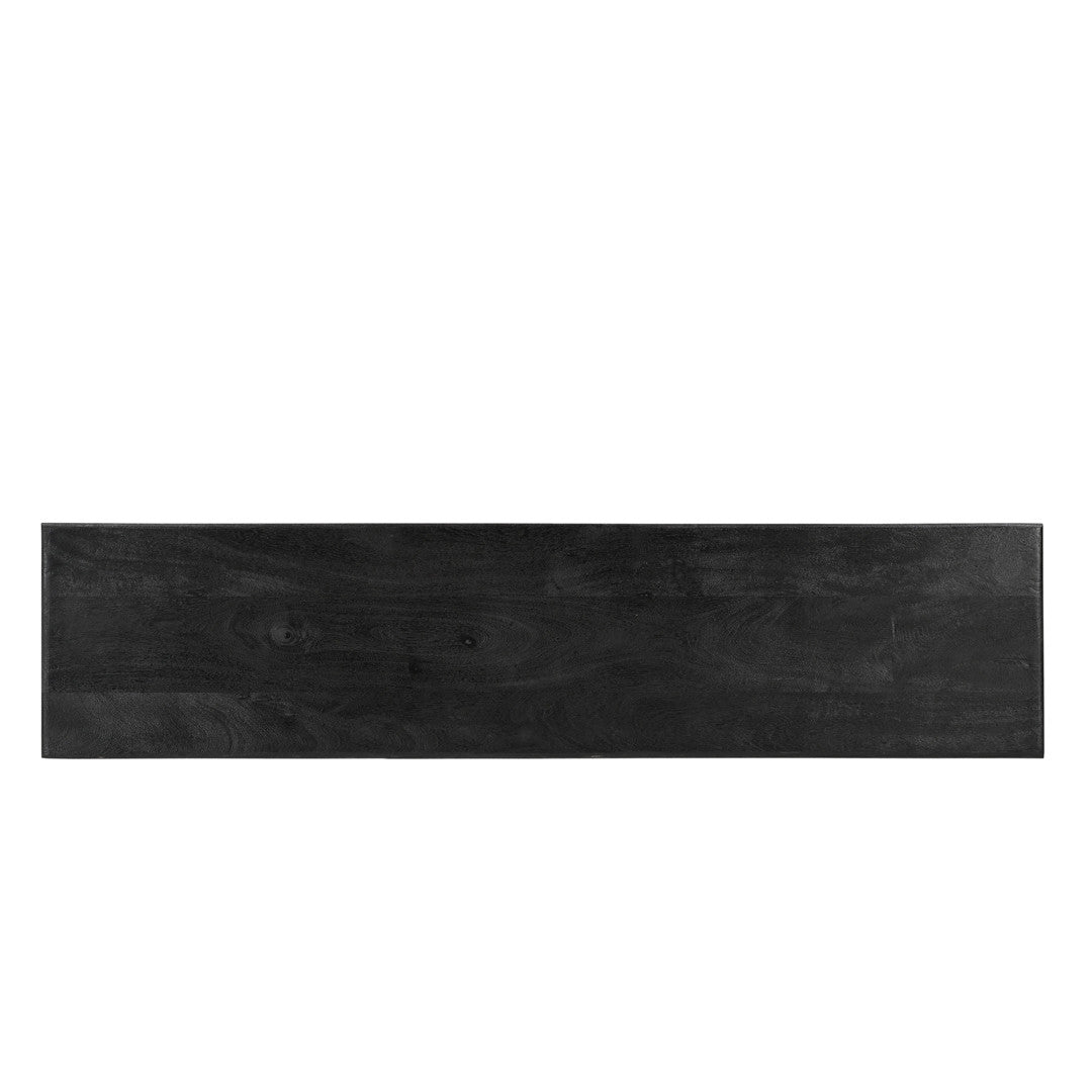 Grackle Solid Wood Console Table - Black-CONSOLE TABLE-Parc Decor
