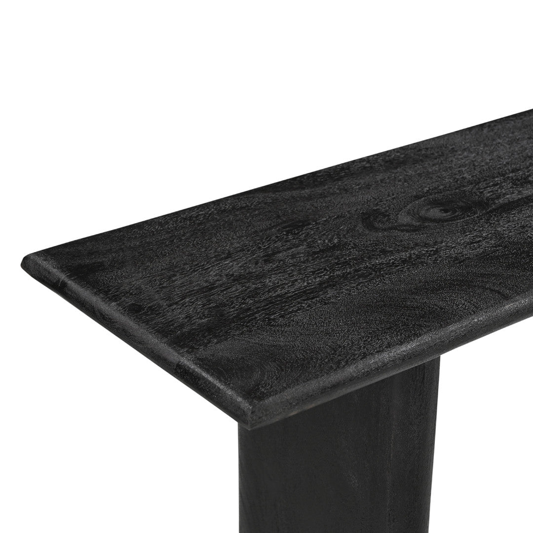 Grackle Solid Wood Console Table - Black-CONSOLE TABLE-Parc Decor