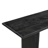 Grackle Solid Wood Console Table - Black-CONSOLE TABLE-Parc Decor