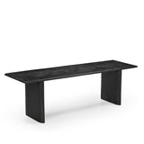Grackle Solid Wood Dining Bench Black-Dining Table-Parc Decor