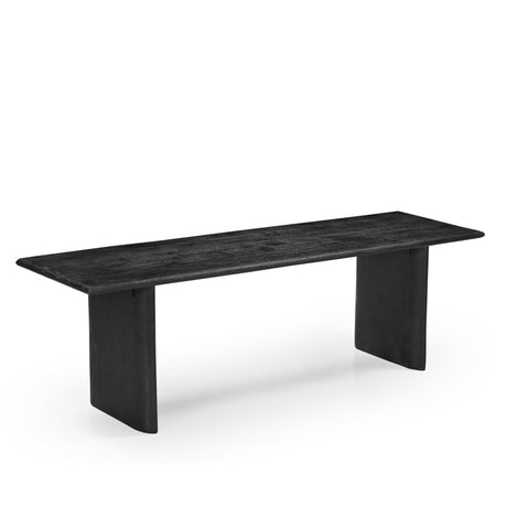 Grackle Solid Wood Dining Bench Black-Dining Table-Parc Decor