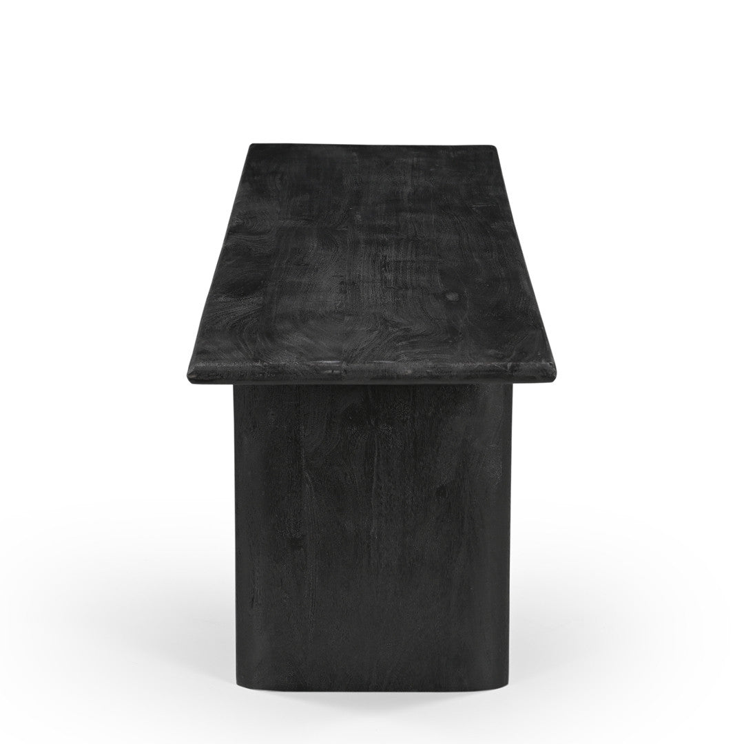 Grackle Solid Wood Dining Bench Black-Dining Table-Parc Decor