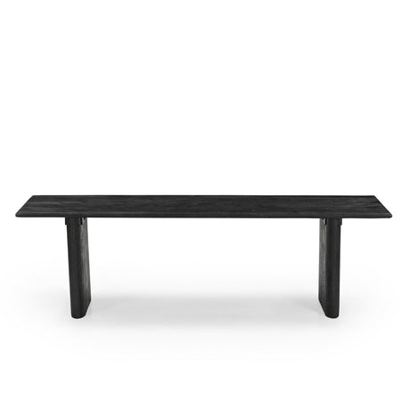 Grackle Solid Wood Dining Bench Black-Dining Table-Parc Decor