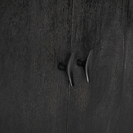 Grackle Solid Wood Media Console - Black