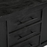 Grackle Solid Wood Media Console - Black