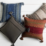 Grahamston Brown Geometric Pattern Throw Pillow-Throw Pillows-Parc Decor