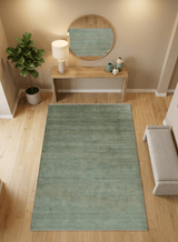 Gray And Beige Traditional Oushak Design 5.8x8.6 Hand Knotted Wool Area Rug