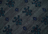 Gray and Blue Traditional Hand Knotted Antique Style low Pile Custom Made Wool Area Rug