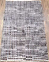 Gray And Brown Modern Style Hand Knotted Wool 2x3 Area Rug