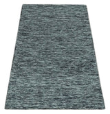 Gray and Charcoal Modern Solid Hand Tufted Natural Wool Area Rug