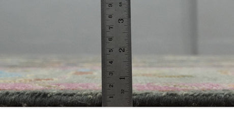 Gray and Pink 5x8, 6x9, 8x10, 9x12, 10x14 and 12x15 Wool Traditional Persian Silver Hand knotted Oushak Area Rug