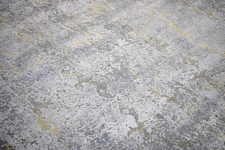 Gray and Silver Modern Abstract Hand Knotted 8x10 Wool Area Rug