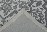 Gray and Silver Traditional Design Hand Tufted 5x8 Wool Area Rug