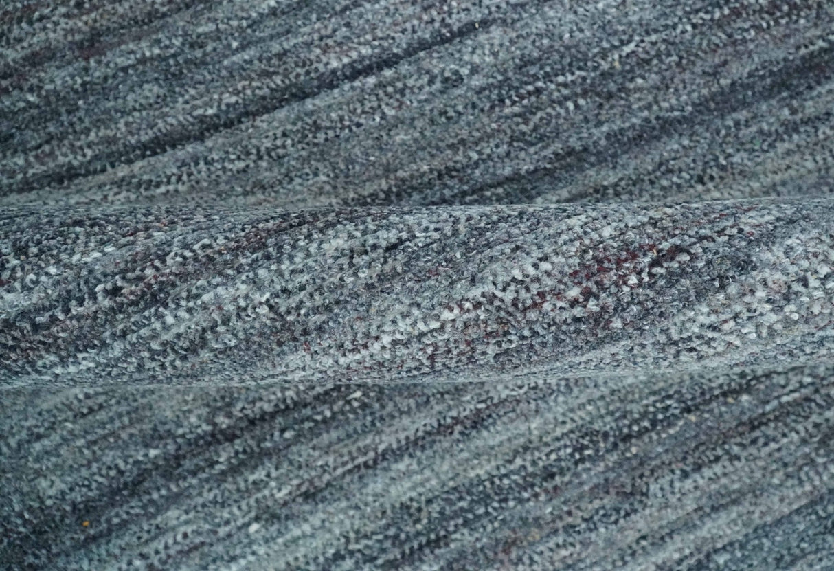 Gray, Charcoal and Silver Modern Abstract Dari 5x8 Pet yarn Area Rug