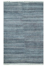 Gray, Charcoal and Silver Modern Abstract Dari 5x8 Pet yarn Area Rug