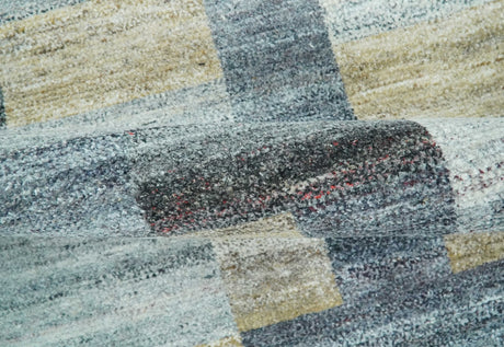 Gray, Charcoal, Ivory and Beige Modern Geometrical 5x8 Pet yarn Area Rug