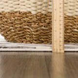 Gray Ecorse Zebra Print Area Rug-Rugs-Parc Decor