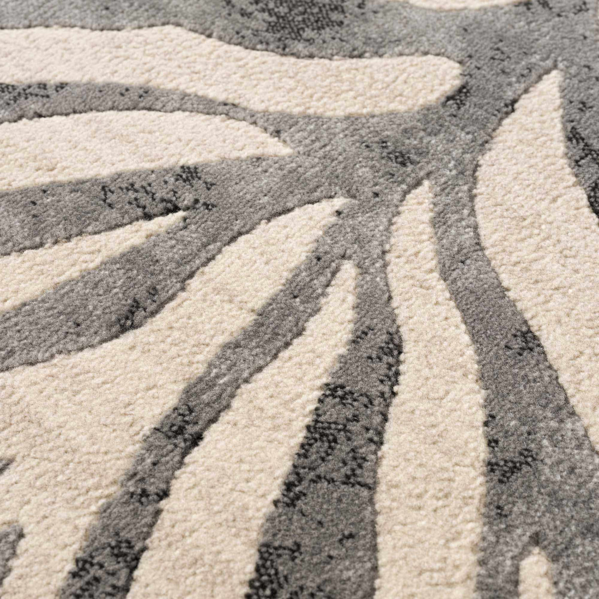 Gray Ecorse Zebra Print Area Rug-Rugs-Parc Decor