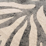 Gray Ecorse Zebra Print Area Rug-Rugs-Parc Decor