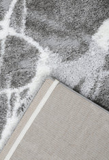 Gray Modern Abstract Design 5x7 Rug